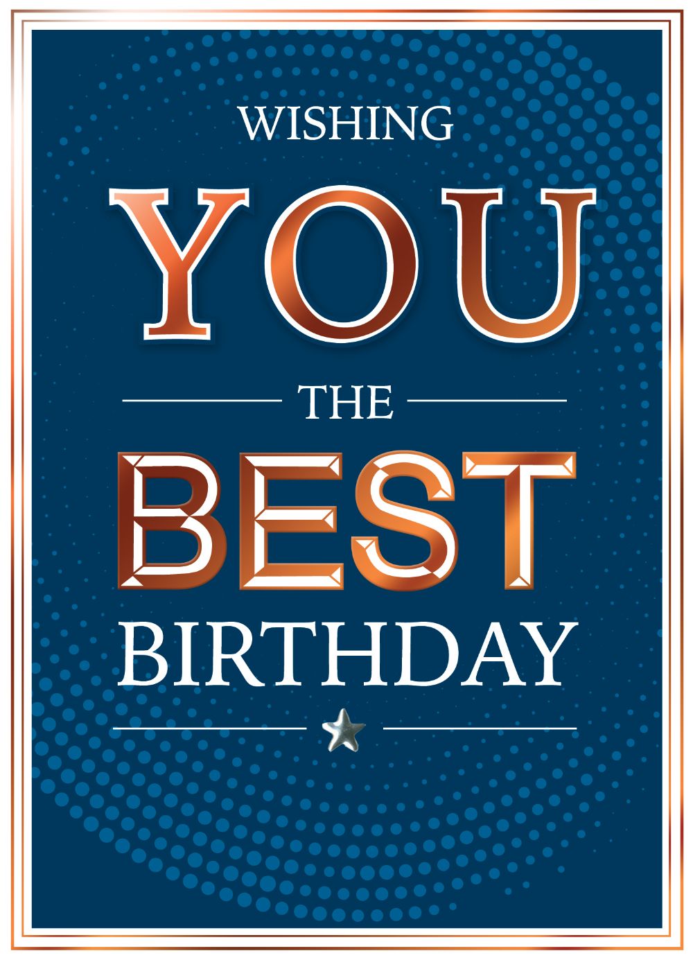 The Best Birthday Embellished Birthday Greeting Card