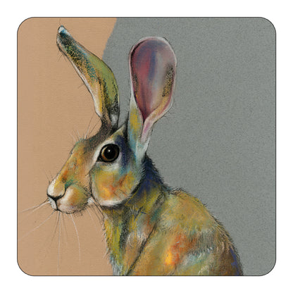 Marjorie Hare Artistic Hare Collection Coaster Little Dog Laughed
