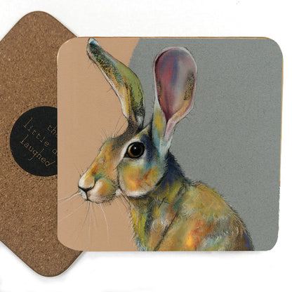 Marjorie Hare Artistic Hare Collection Coaster Little Dog Laughed