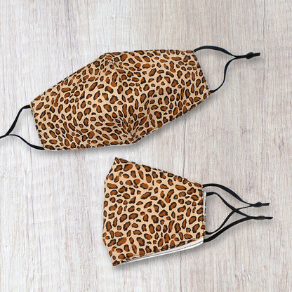Fashionable Fabric Cheetah Print Face Mask Durable & Reusable