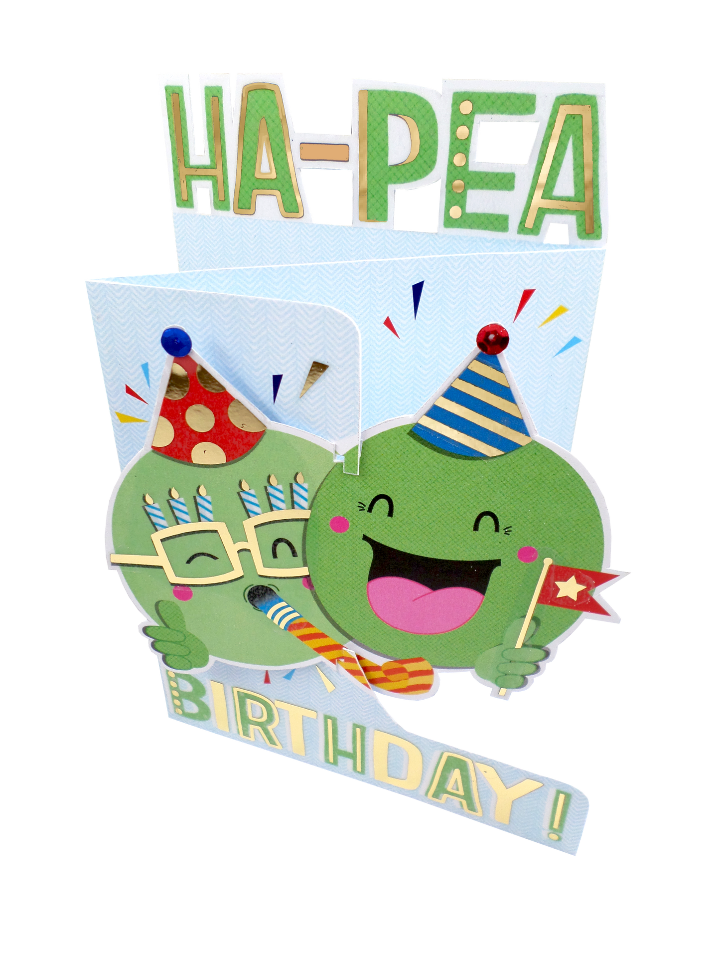 Ha-Pea Birthday 3D Cutting Edge Birthday Card