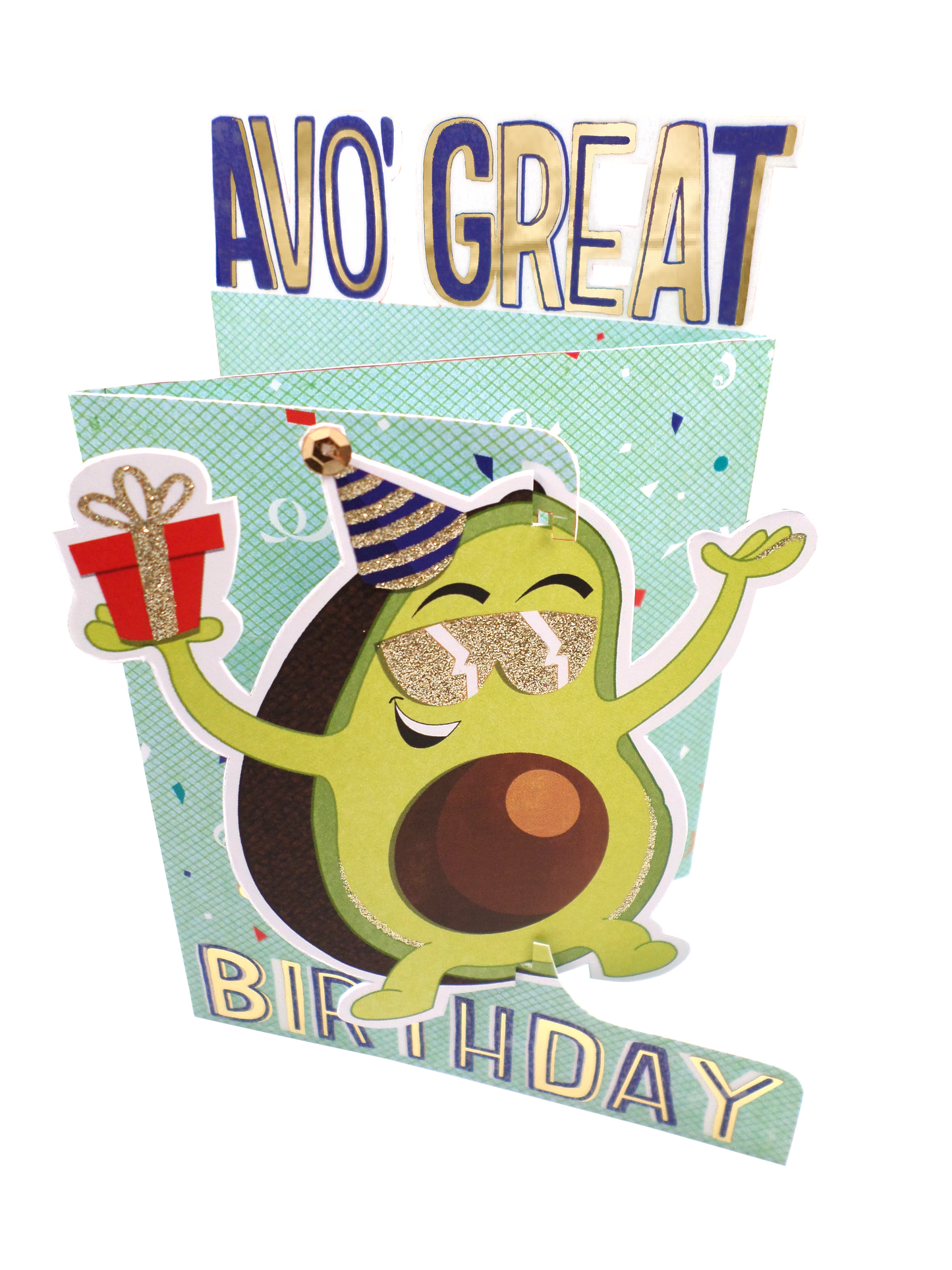 Avo' Great Birthday 3D Cutting Edge Birthday Card