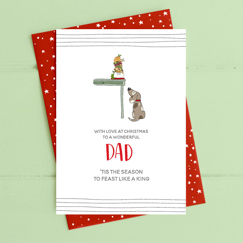 To A Wonderful Dad Christmas Card Deck The Halls Range