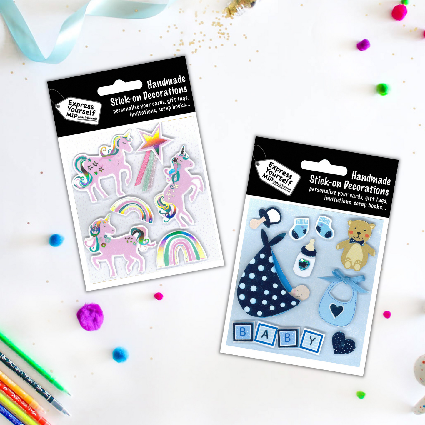 Baby Boy Delivery & Toys DIY Greeting Card Toppers