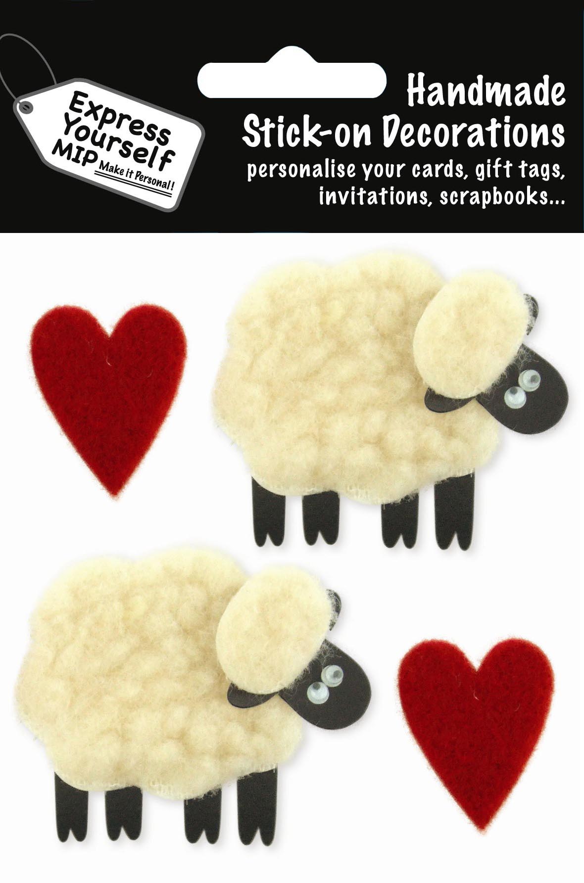 Sheep & Hearts DIY Greeting Card Toppers