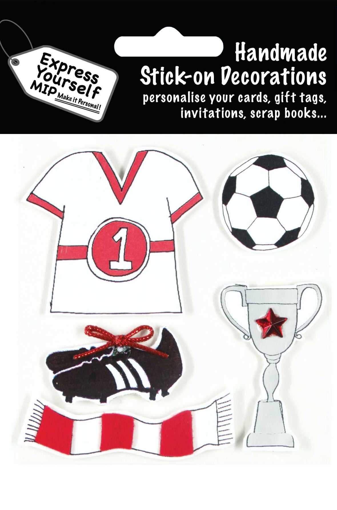 Football Themed DIY Greeting Card Toppers