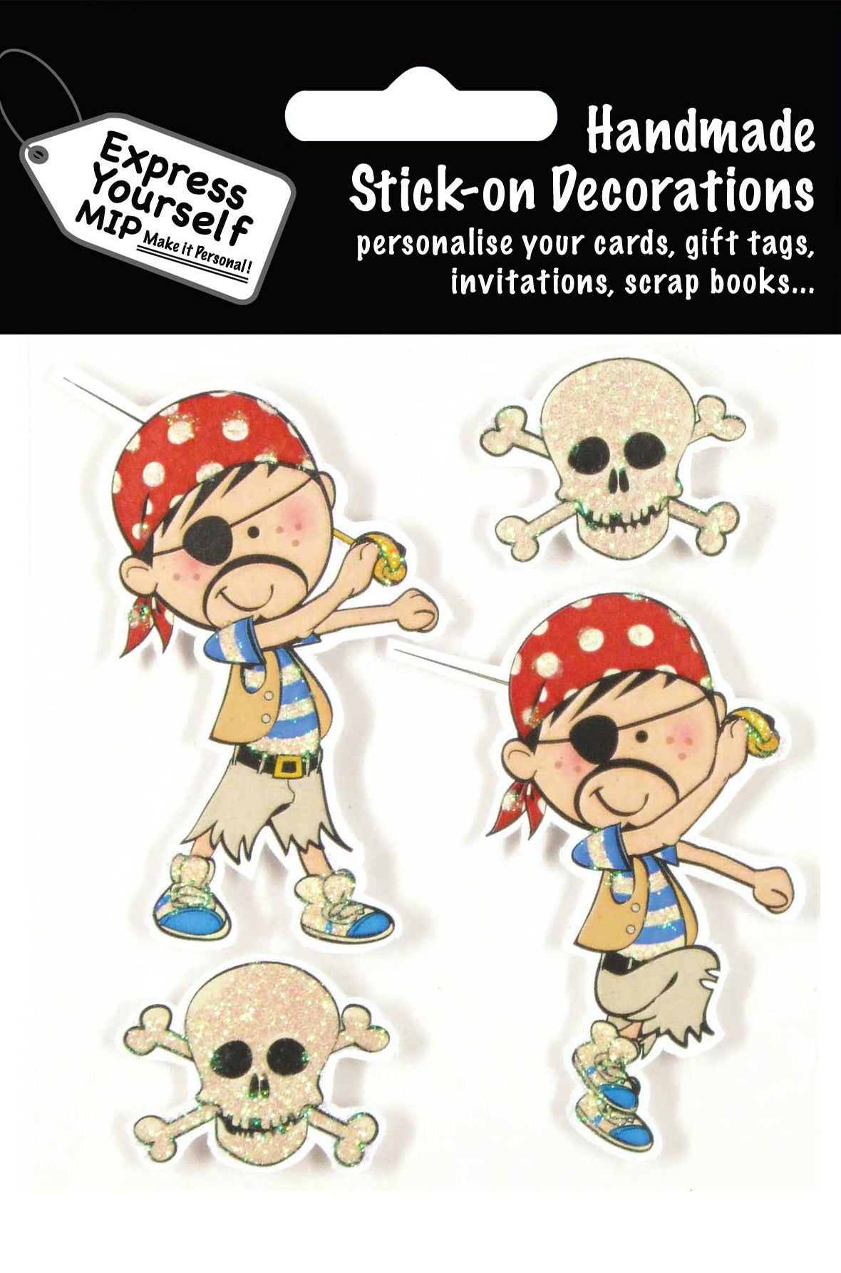 Pirates & Skulls DIY Greeting Card Toppers