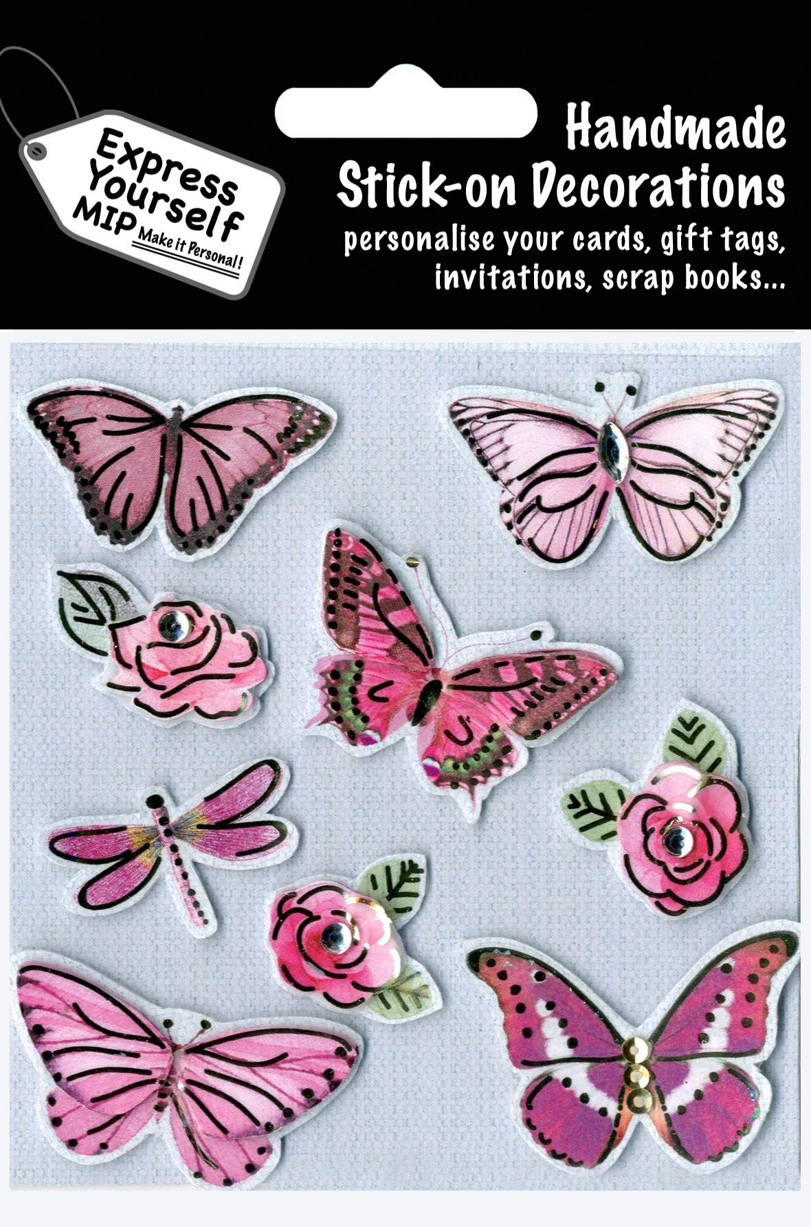 Butterflies & Dragonfly DIY Greeting Card Toppers