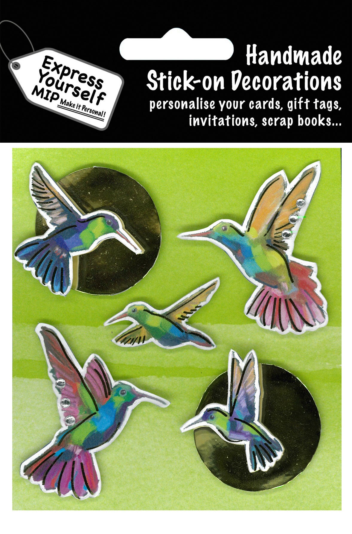 Tropical Birds DIY Greeting Card Toppers