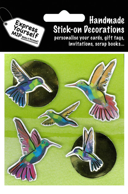 Tropical Birds DIY Greeting Card Toppers
