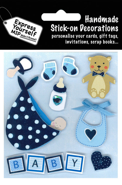 Baby Boy Delivery & Toys DIY Greeting Card Toppers