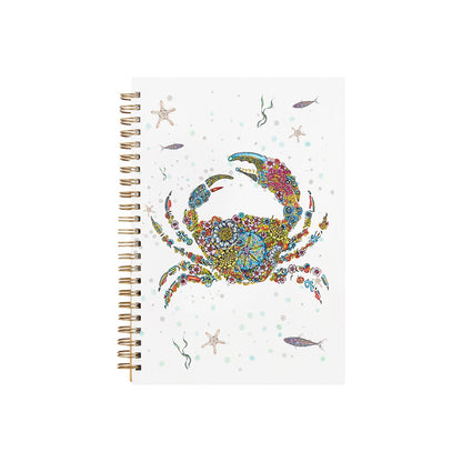 Doodleicious Art Crab A6 Spiral Bound Blank Notebook