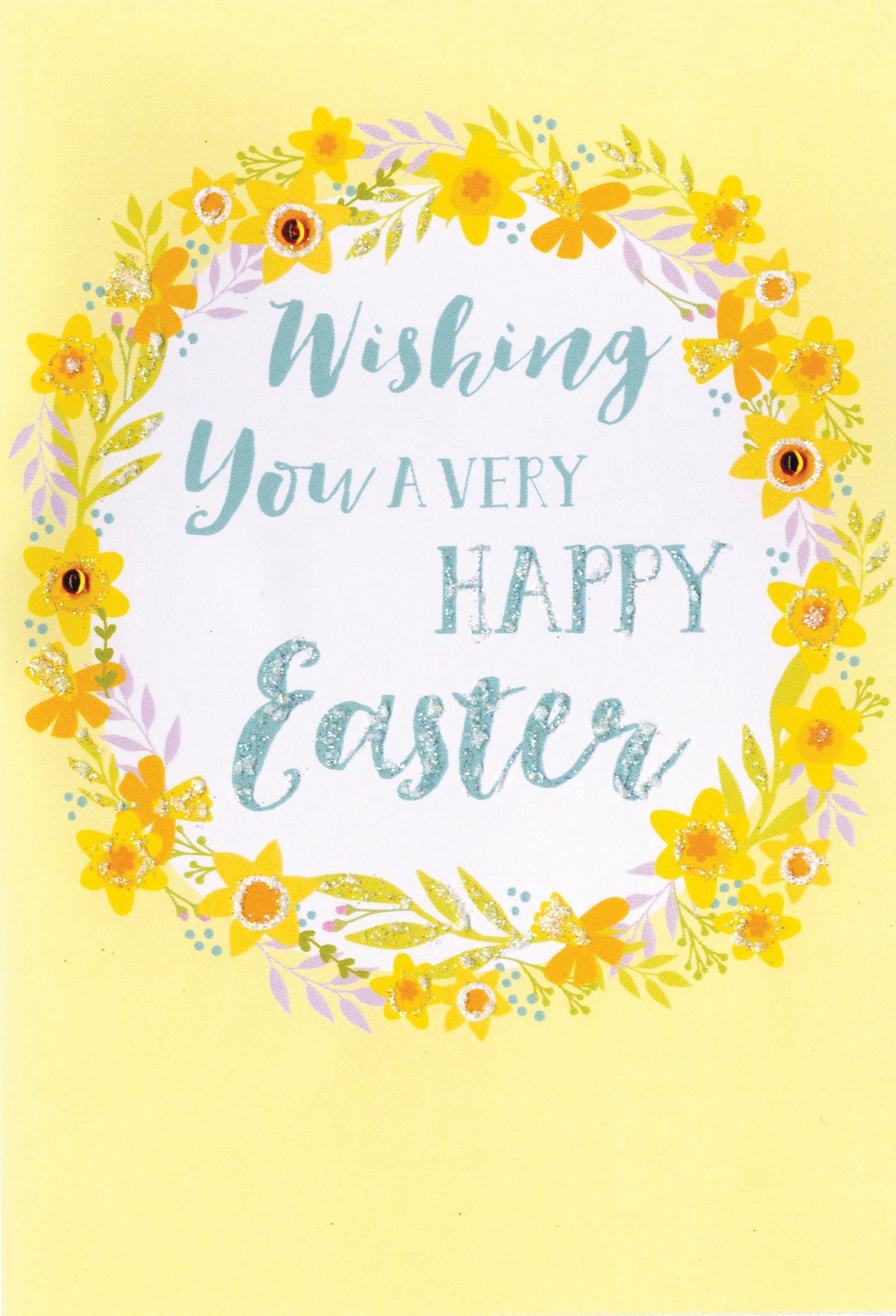 Wishing You A Very Happy Easter Card Cute Hello You Embellished Card