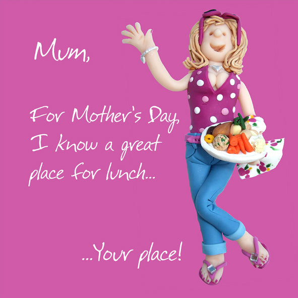 Lunch At Your Place Happy Mother's Day Greeting Card