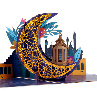 Eid Mubarak Holy Festival Pop Up Greeting Card