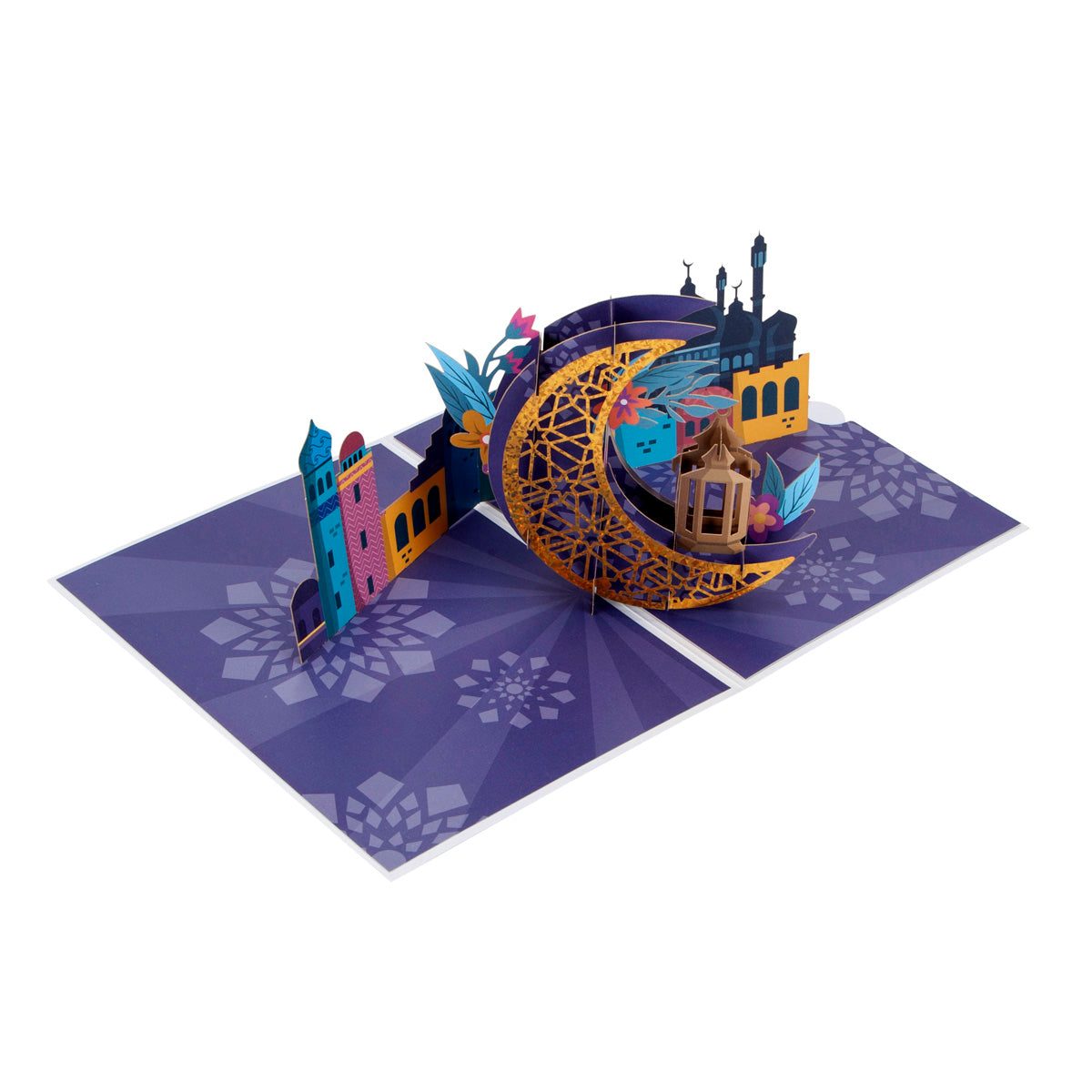 Eid Mubarak Holy Festival Pop Up Greeting Card