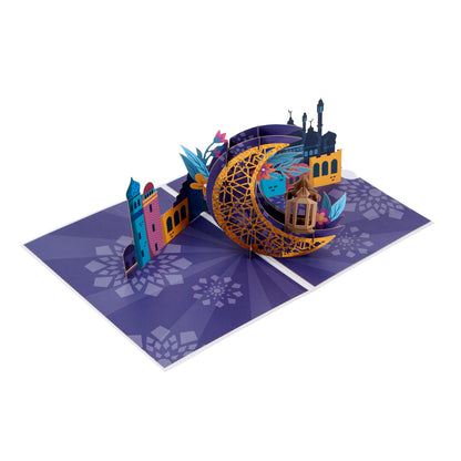 Eid Mubarak Holy Festival Pop Up Greeting Card
