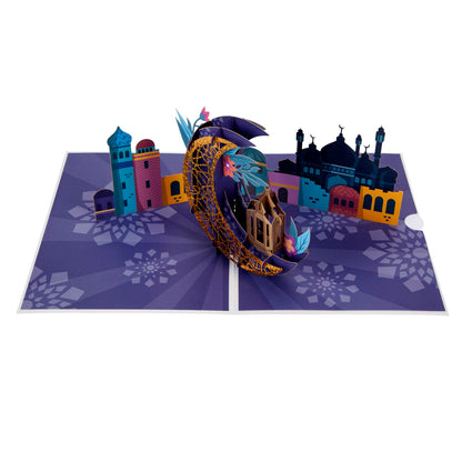 Eid Mubarak Holy Festival Pop Up Greeting Card