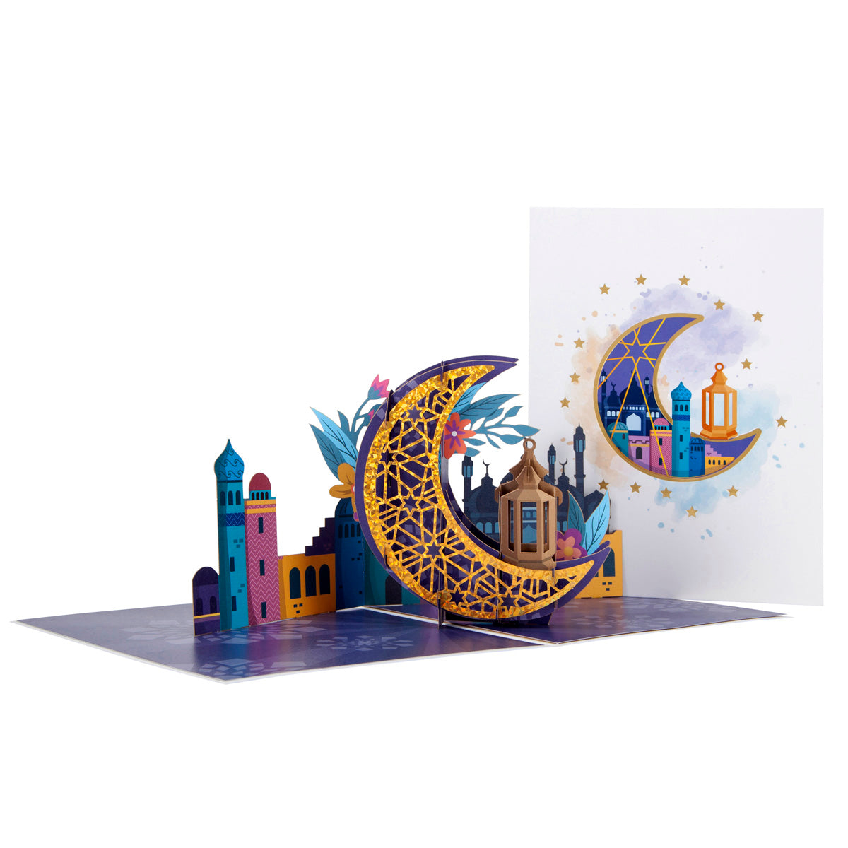 Eid Mubarak Holy Festival Pop Up Greeting Card