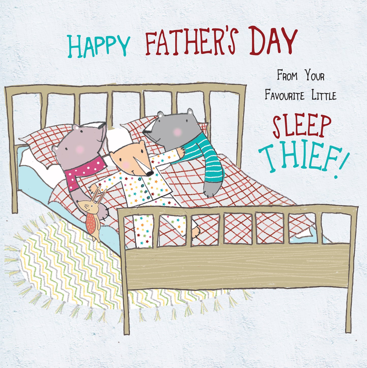 Sleep Thief Father's Day Forest Friends Greeting Card