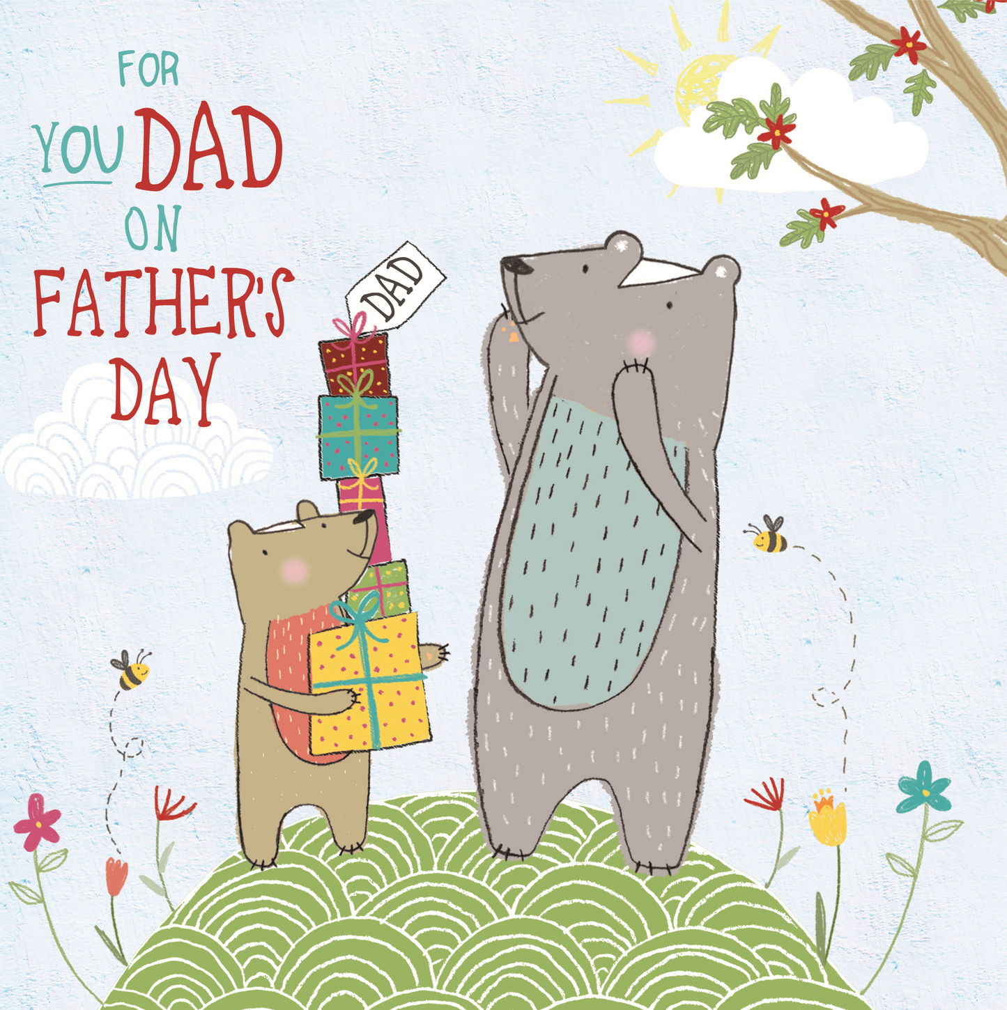 Thanks Dad Father's Day Forest Friends Greeting Card