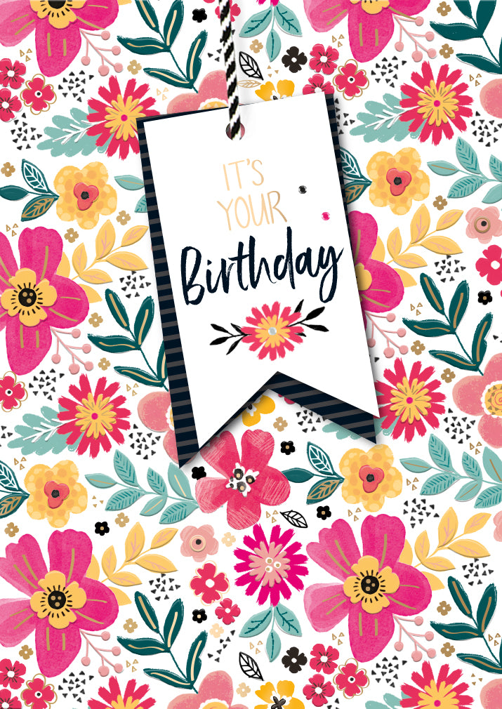 Gift Tag It's Your Birthday Greeting Card