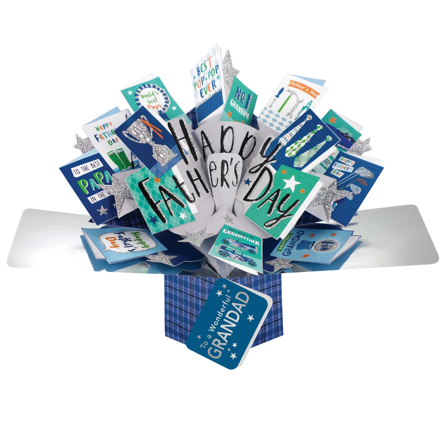 Happy Father's Day To A Wonderful Grandad Pop Up Card