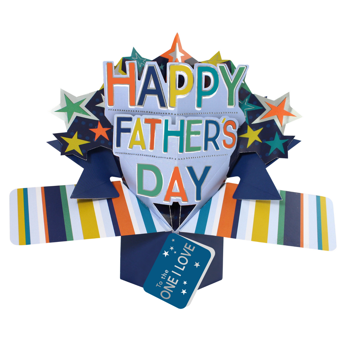 To The One I Love Happy Father's Day Pop Up Card
