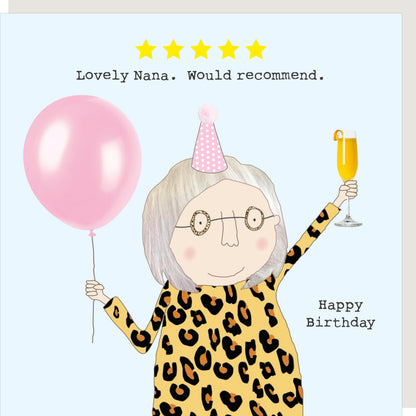 Rosie Made A Thing Five Star Nanna Birthday Card