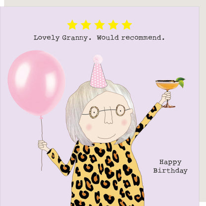 Rosie Made A Thing Five Star Granny Birthday Card