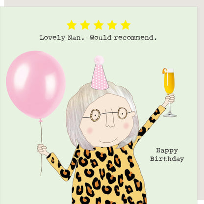 Rosie Made A Thing Five Star Nan Birthday Card