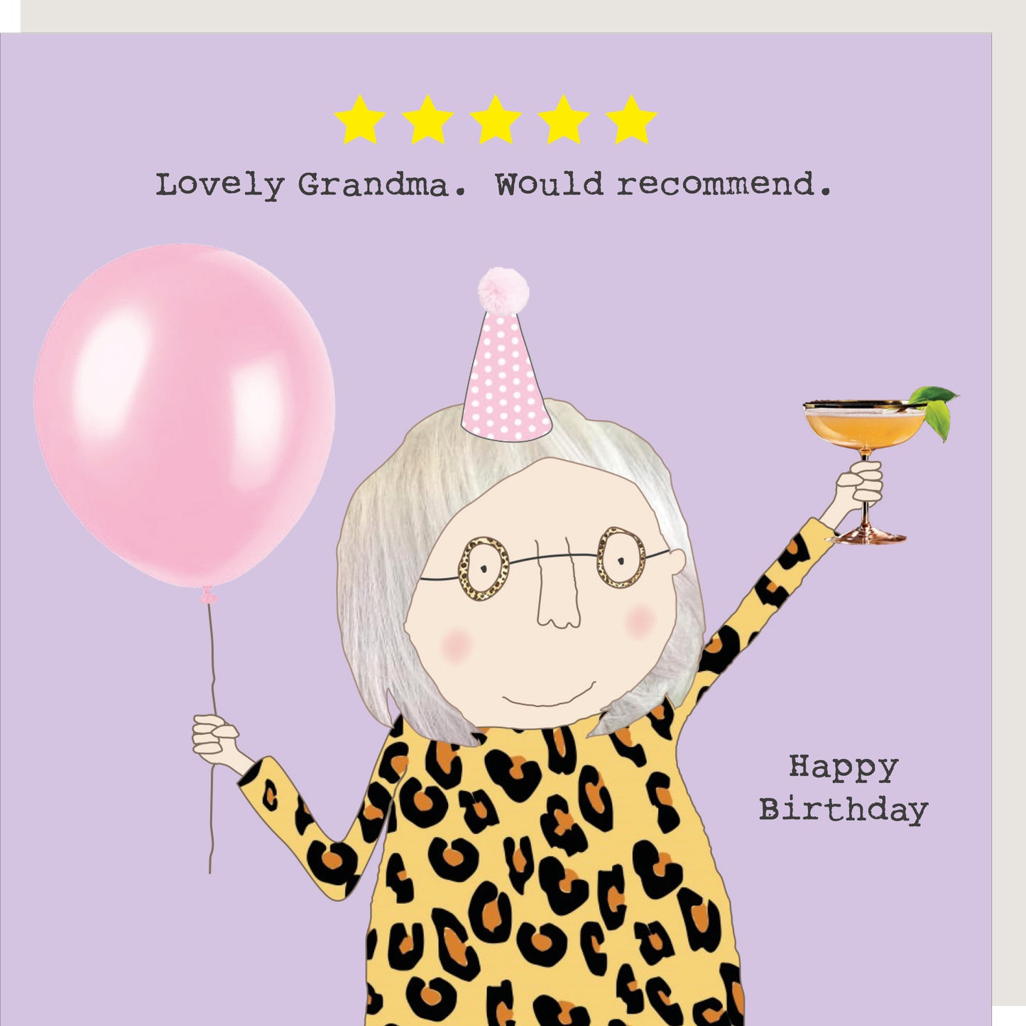 Rosie Made A Thing Five Star Grandma Birthday Card