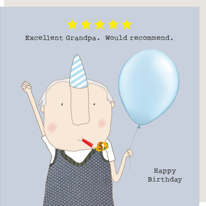 Rosie Made A Thing Five Star Grandpa Birthday Card