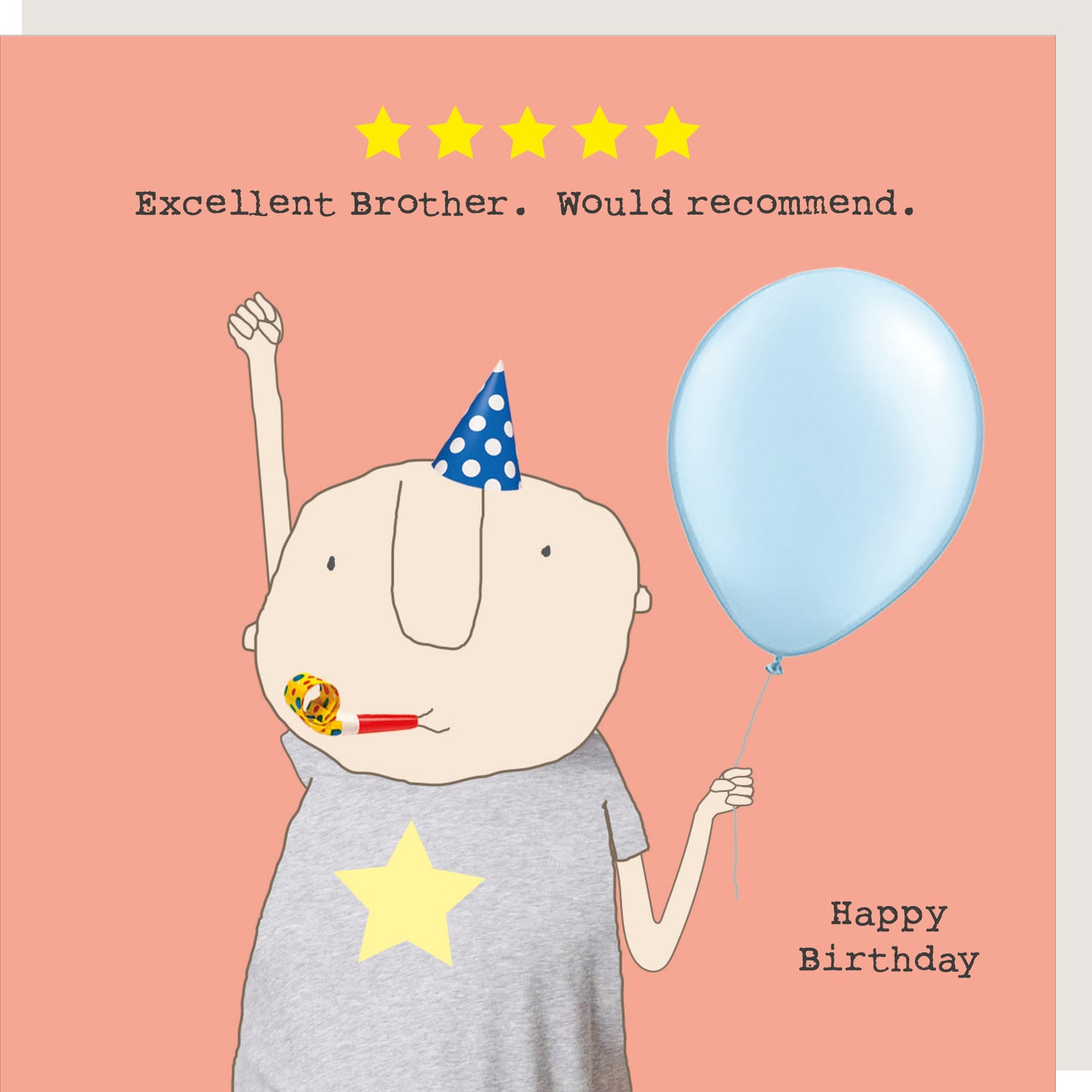 Rosie Made A Thing Five Star Brother Birthday Card