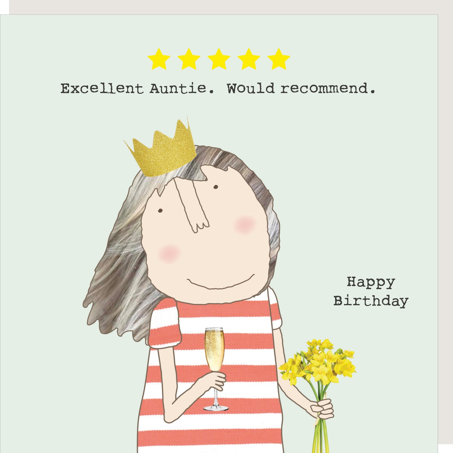 Rosie Made A Thing Five Star Auntie Birthday Card