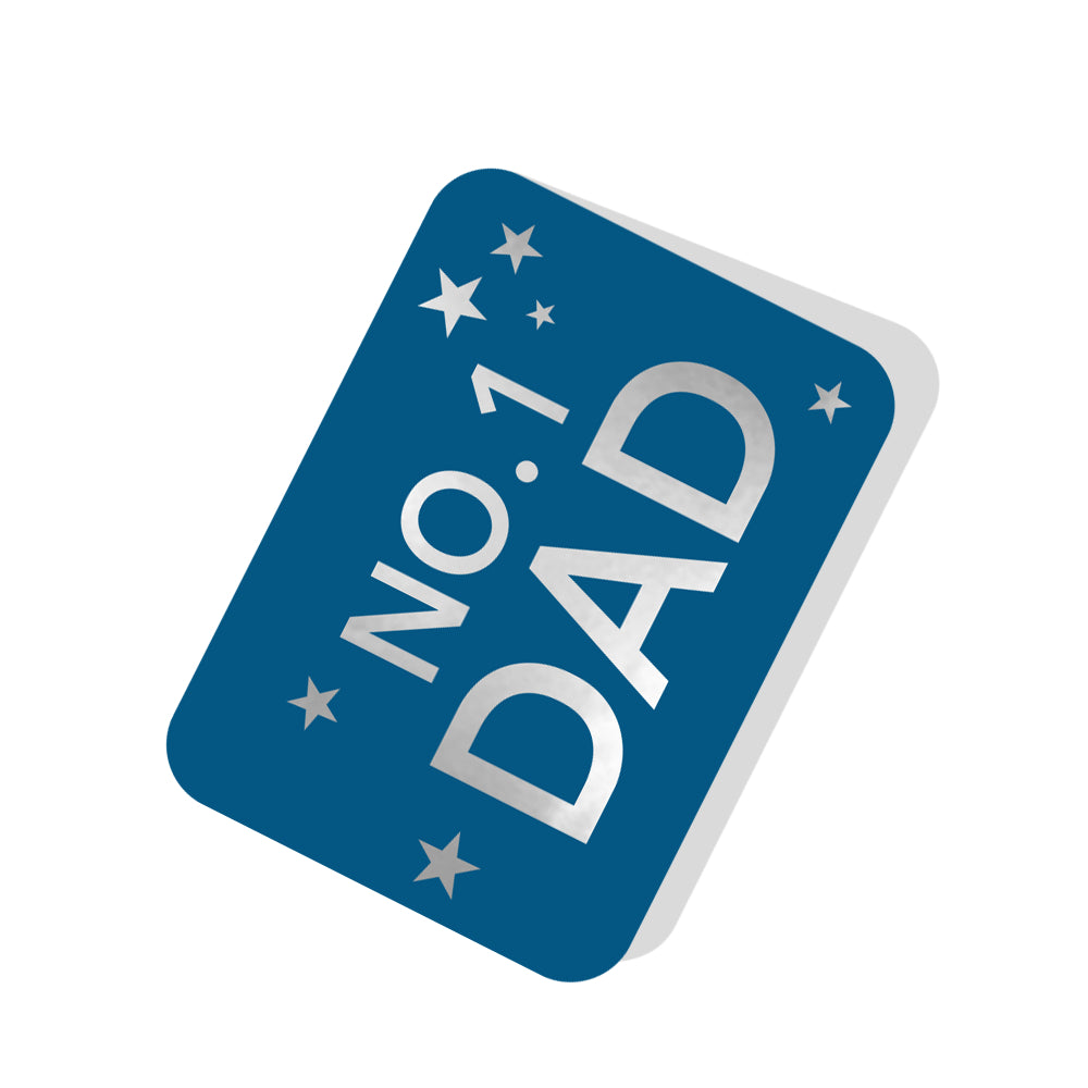 No. 1  Dad Best Dad In The World Pop Up Card