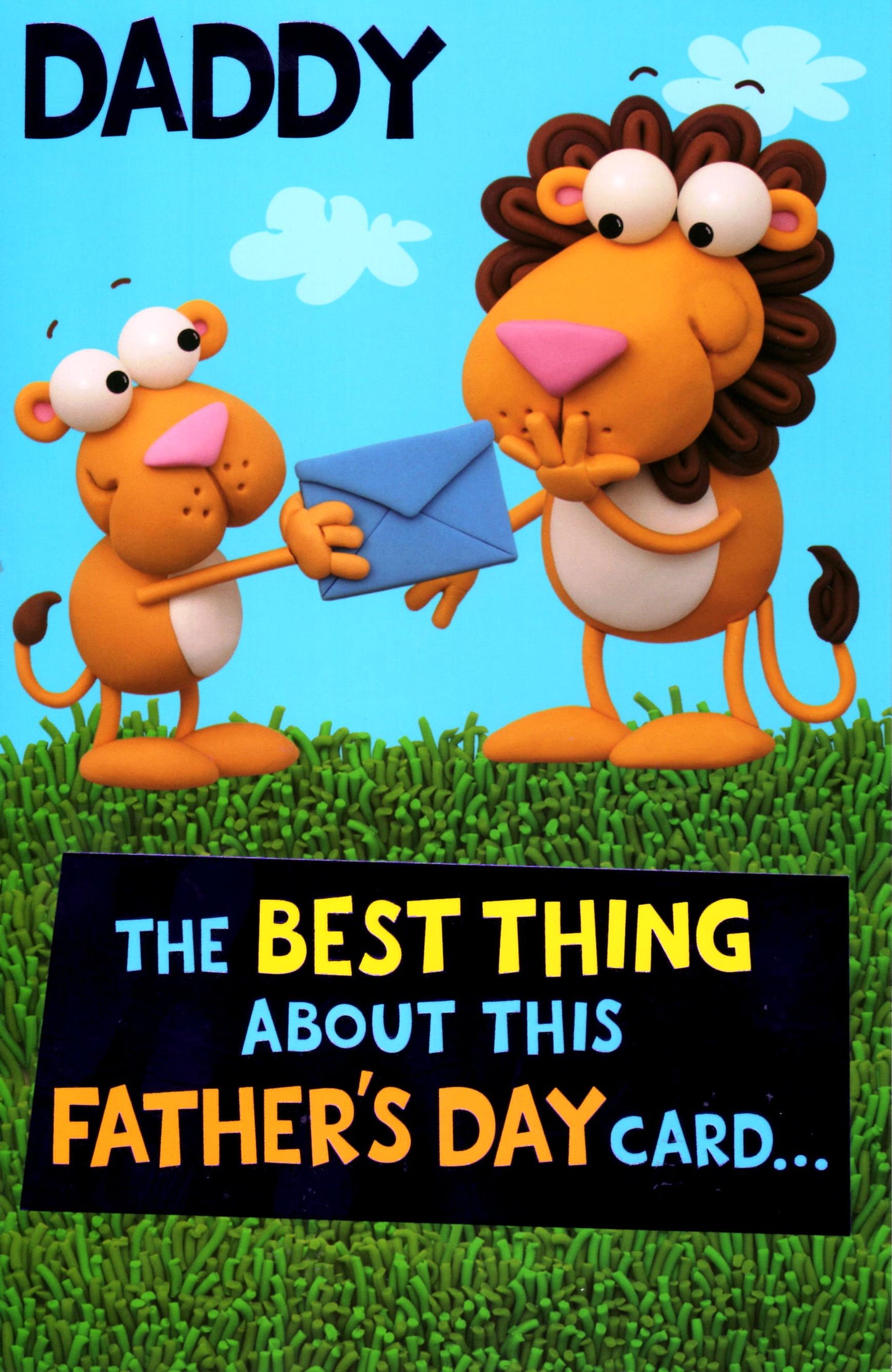 Cute Best Daddy Lion Father's Day Card