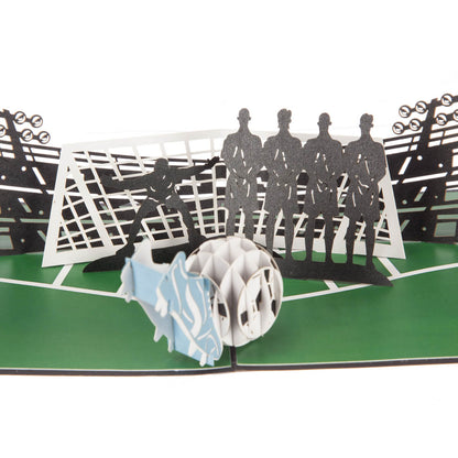 Men's Football Team Pop Up Greeting Card
