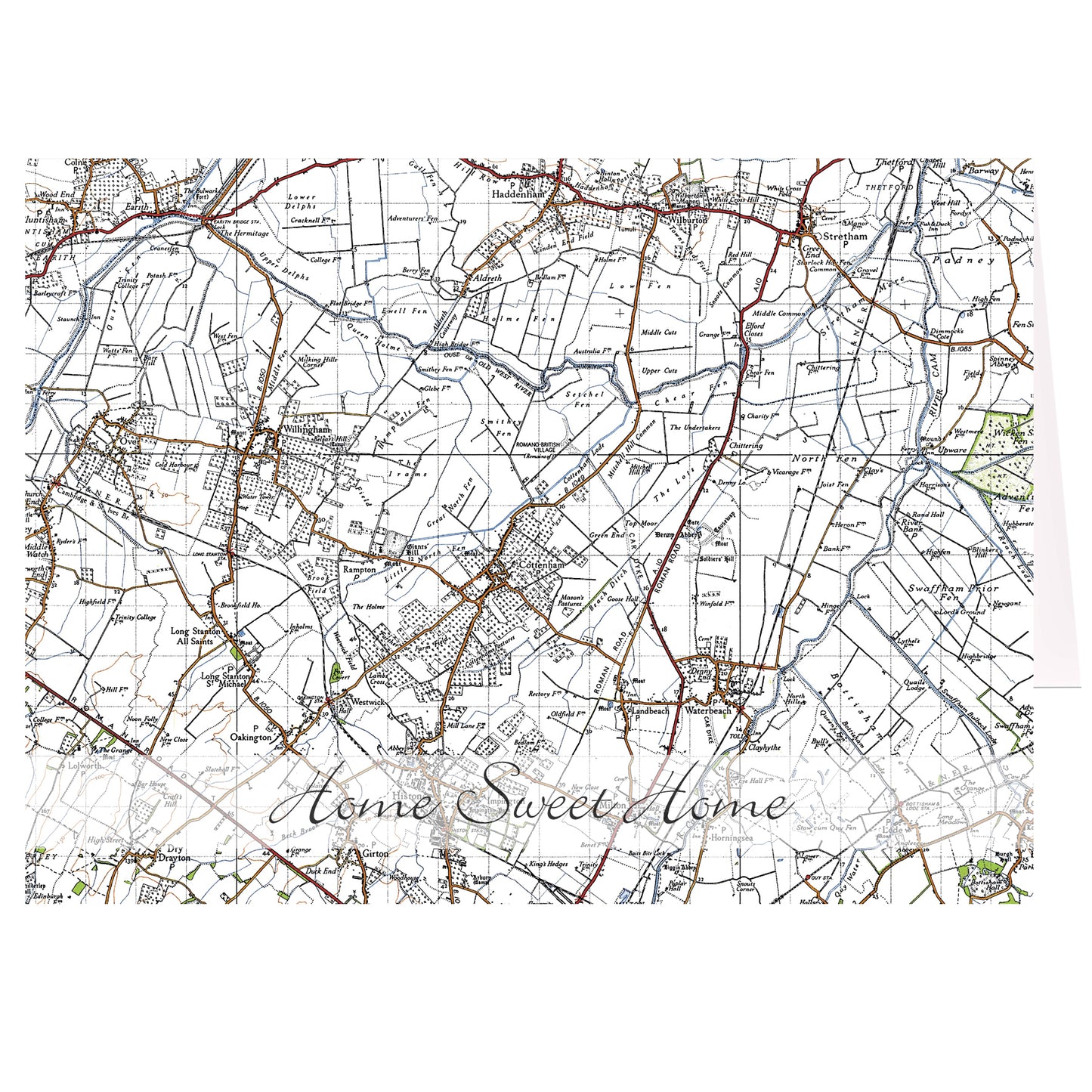 Personalised 1945 - 1948 New Popular Map Card Add Any Name - Personalise It!