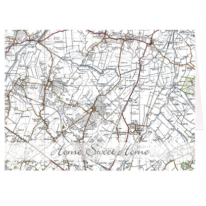 Personalised 1945 - 1948 New Popular Map Card Add Any Name - Personalise It!