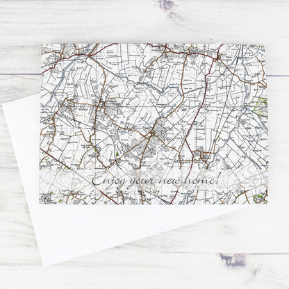 Personalised 1945 - 1948 New Popular Map Card Add Any Name - Personalise It!