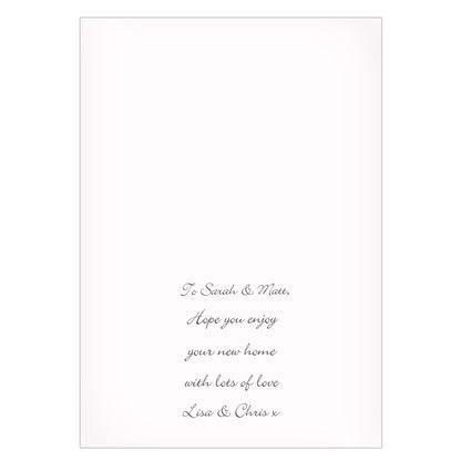 Personalised Present Day Map Card Add Any Name - Personalise It!