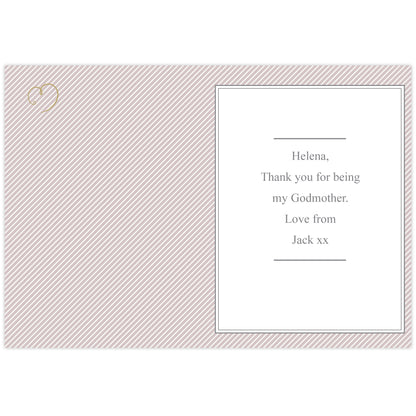 Personalised I Am Glad... Godmother Card Add Any Name - Personalise It!