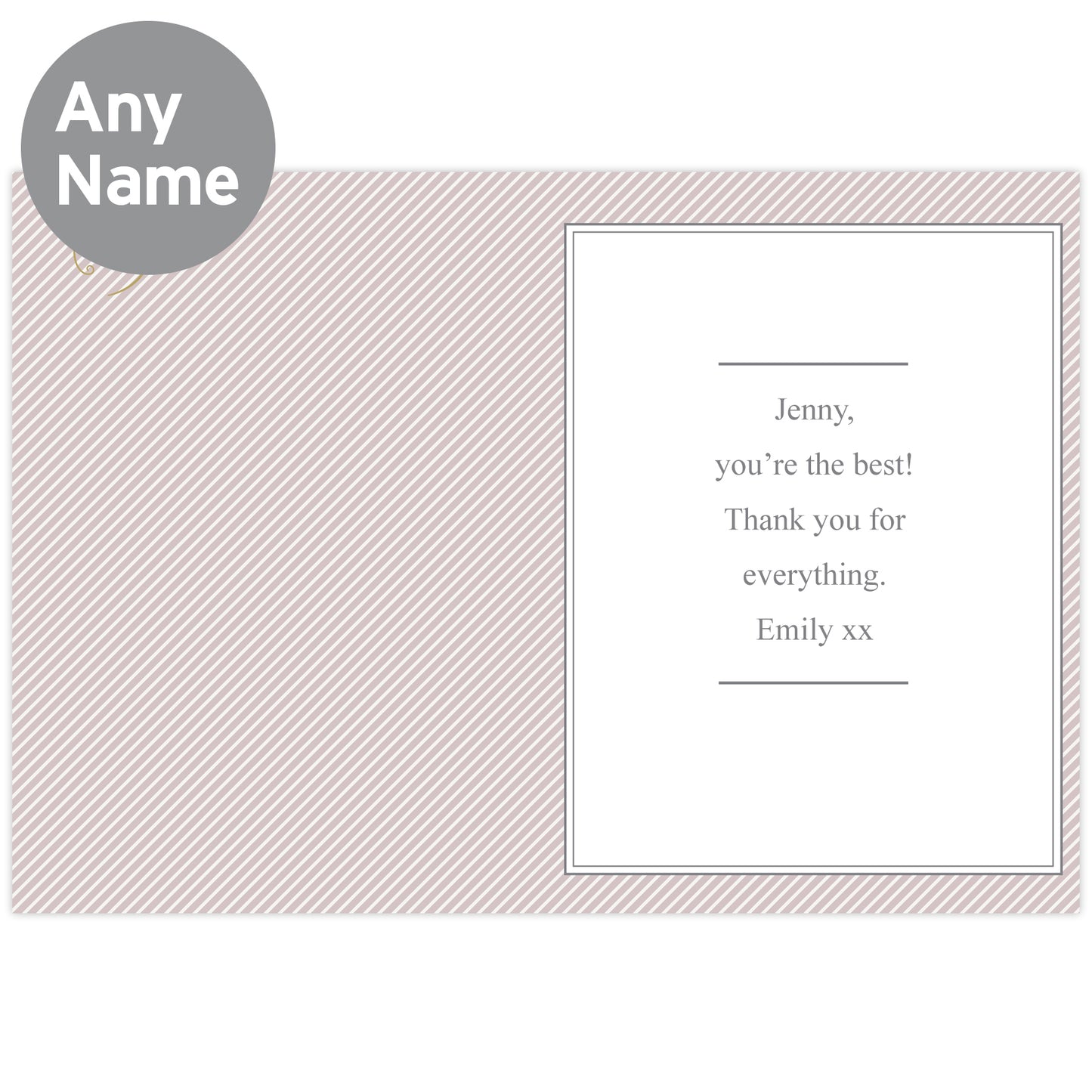 Personalised I Am Glad... Godmother Card Add Any Name - Personalise It!