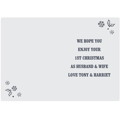 Personalised Christmas Frost Card Add Any Name - Personalise It!