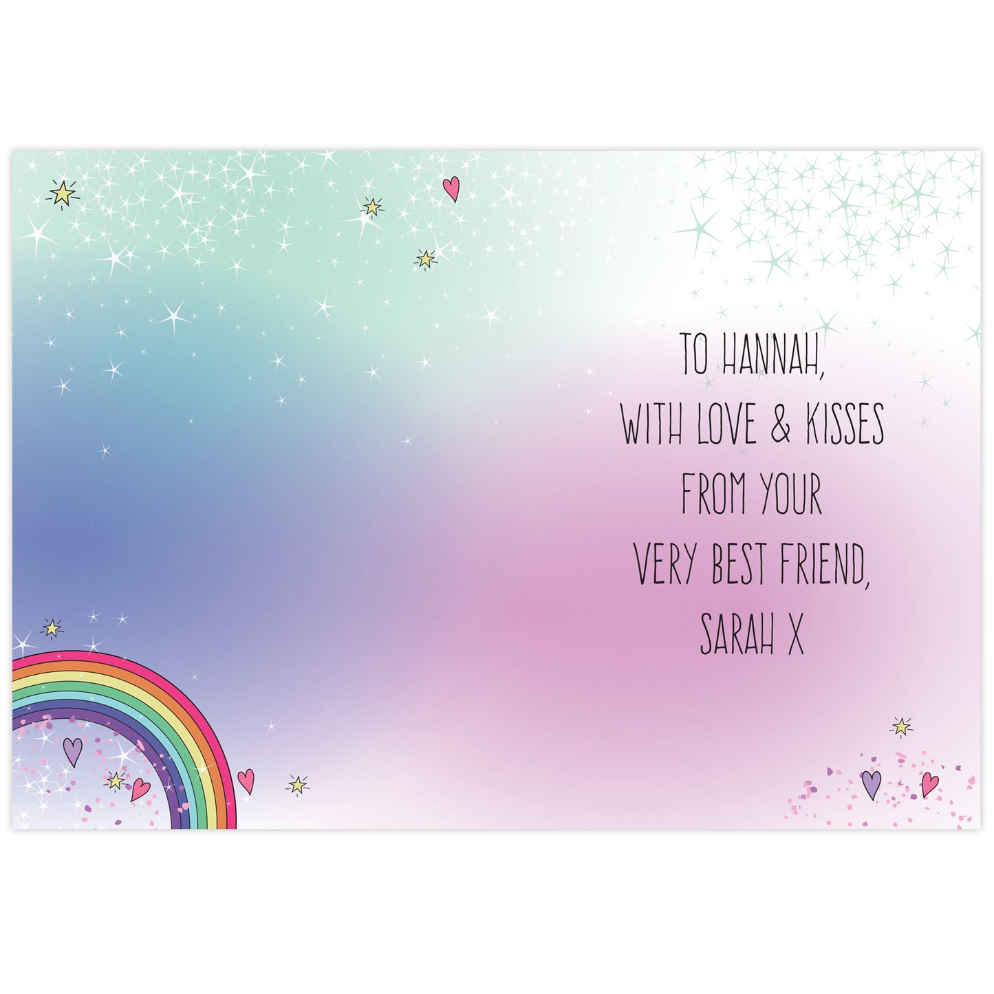 Personalised Unicorn Card Add Any Name - Personalise It!