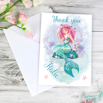 Personalised Mermaid Card Add Any Name - Personalise It!