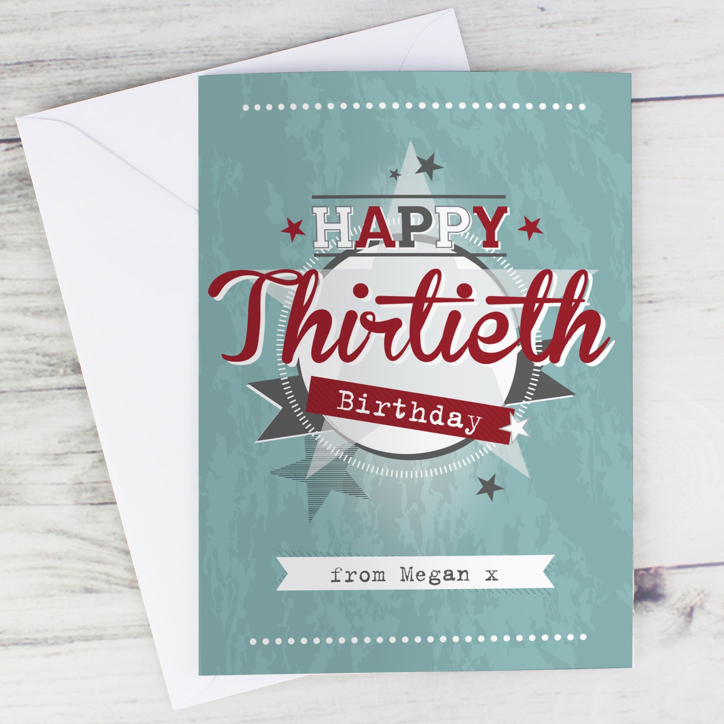 Personalised 50s Retro Card Add Any Name - Personalise It!