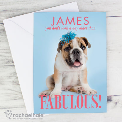 Personalised Rachael Hale Fabulous Birthday Card Add Any Name - Personalise It!