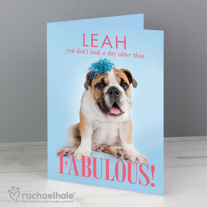 Personalised Rachael Hale Fabulous Birthday Card Add Any Name - Personalise It!